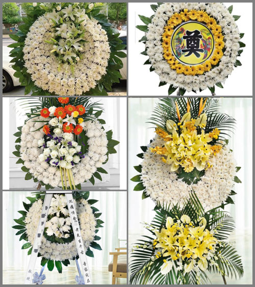 安徽六安市霍邱县乌龙镇丁店村花圈速递